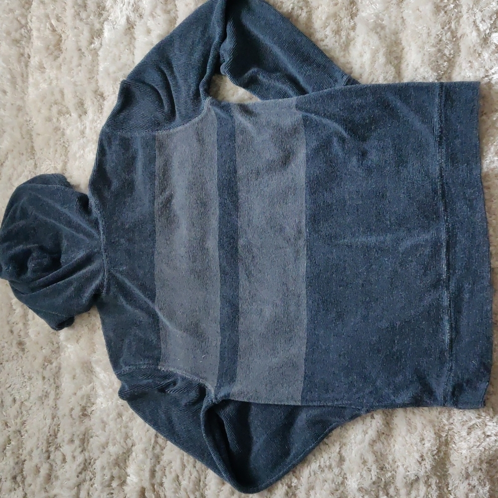 VGUC Terry cloth striped hoodie - Picture 4 of 5